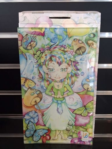 Preview pic of Shatterproof glass rolling tray by Linda Biggs