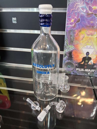 Preview pic of Absolute Vodka bottle style bong