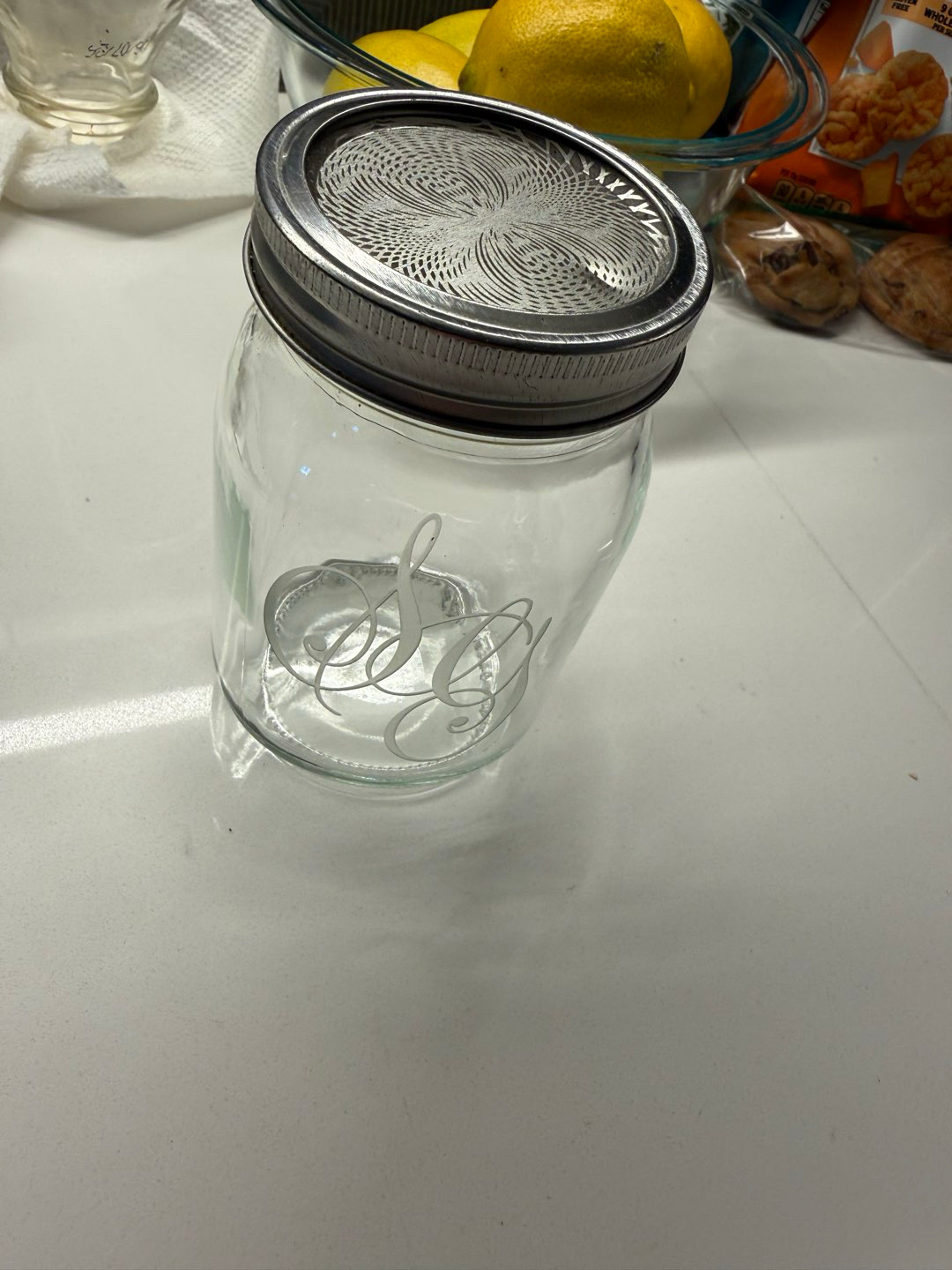 Sovereignty SG Monogram Logo Mason Jar image 0