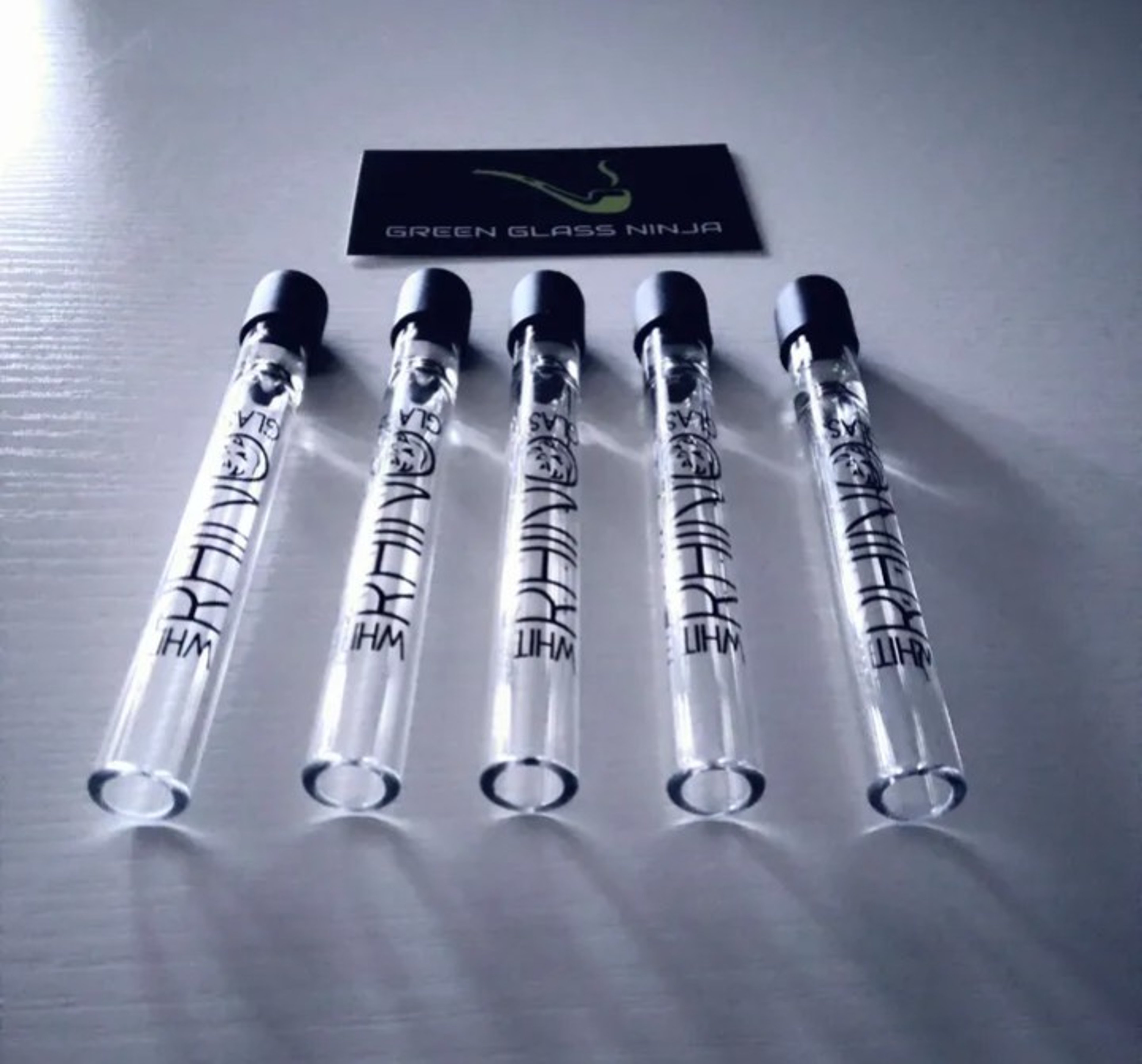 Preview pic of 5 pcs White Rhino Chillum & Cap