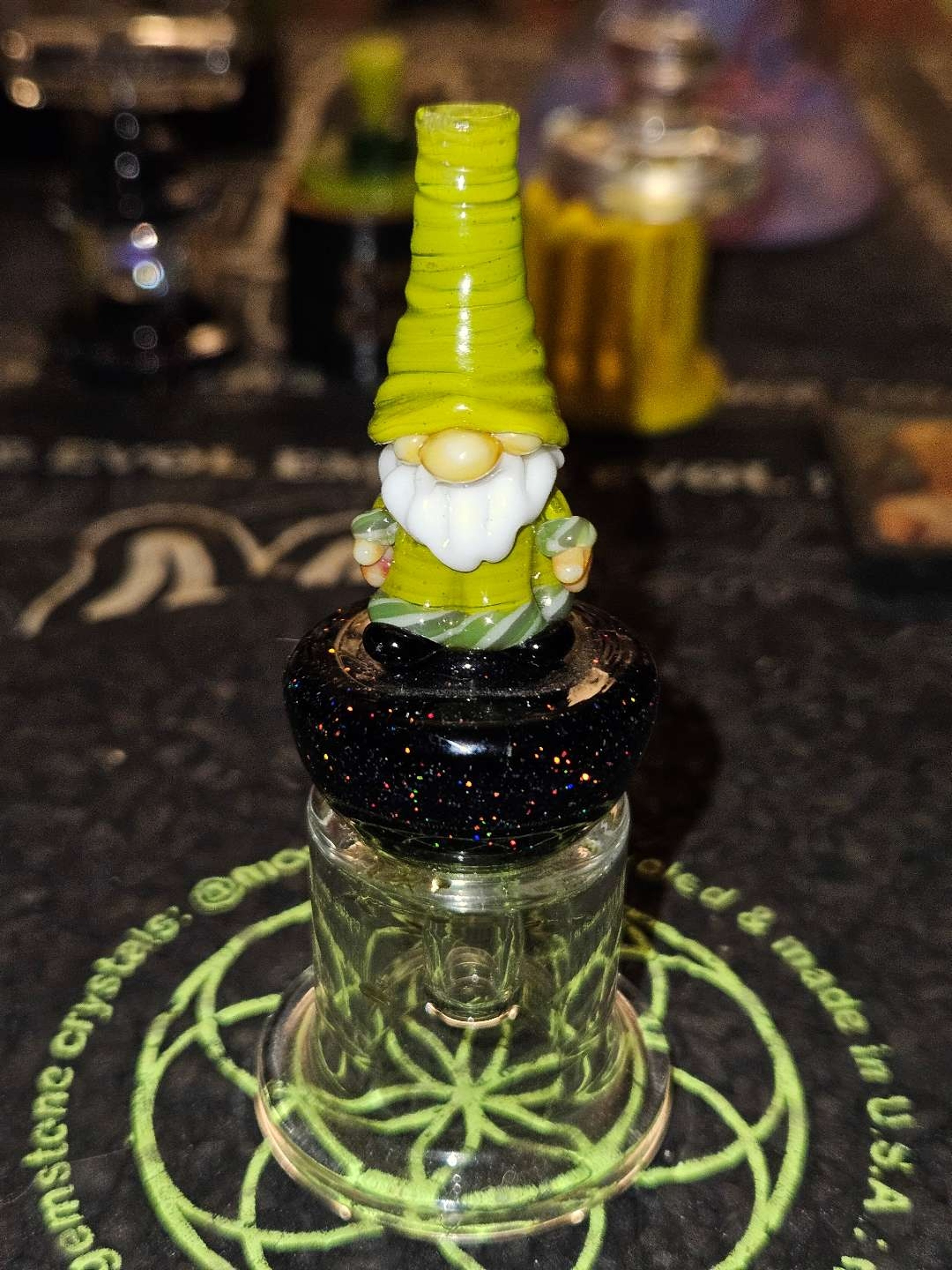 Preview pic of Evol Empire x Jen Gordon Gnome Bubble cap.