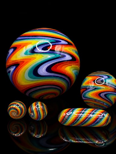 Preview pic of Wig Wag Marble Set – 5 Piece Terp Pearl & Pillar Set