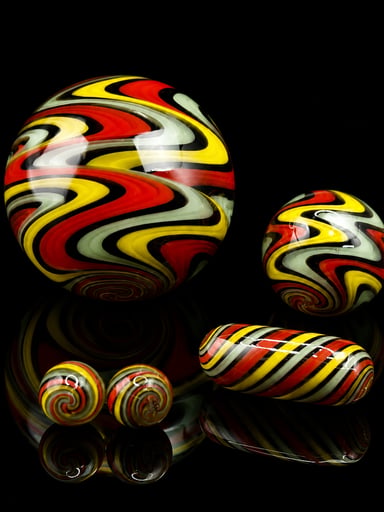 Preview pic of Wig Wag Marble Set – 5 Piece Terp Pearl & Pillar Set