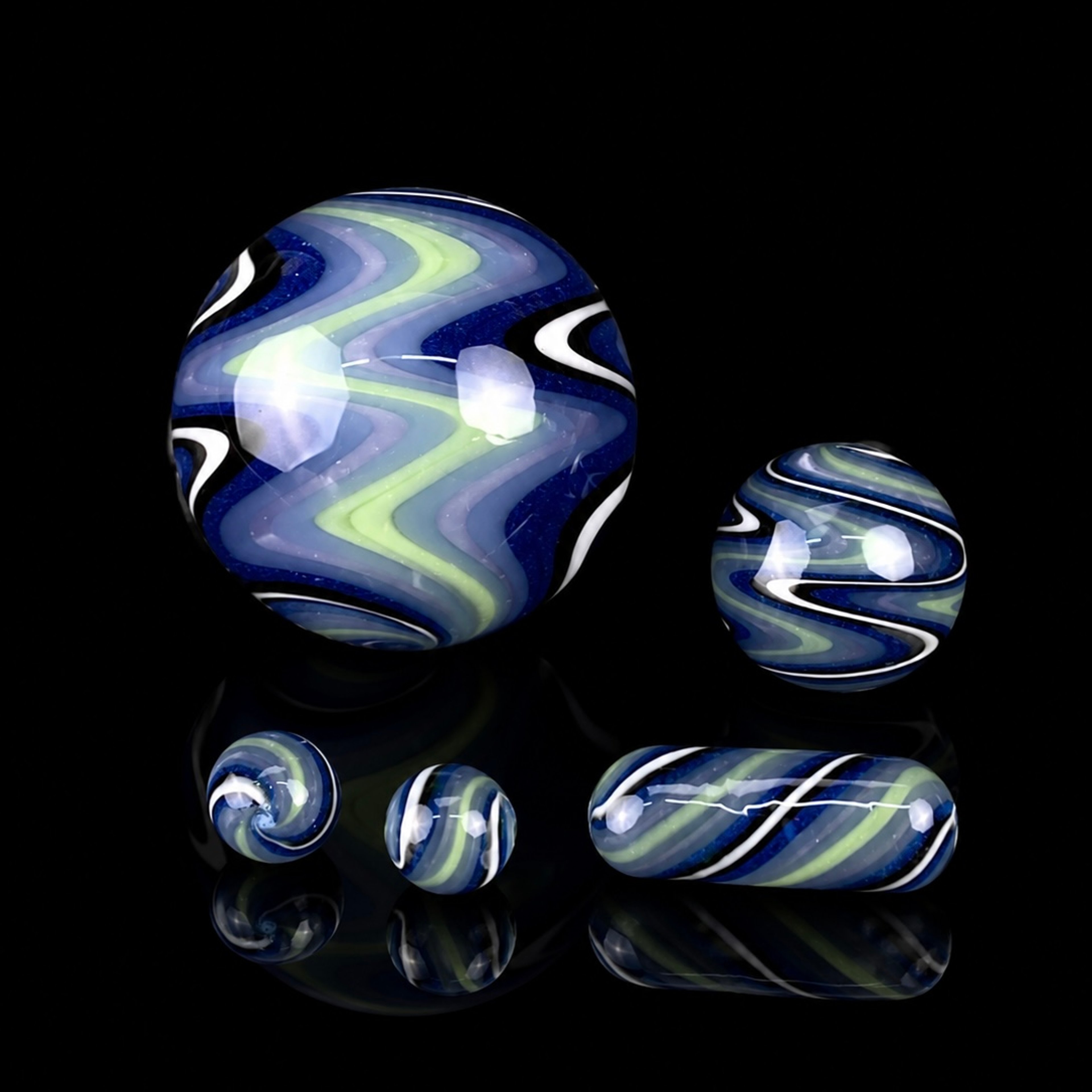 Preview pic of Wig Wag Marble Set – 5 Piece Terp Pearl & Pillar Set
