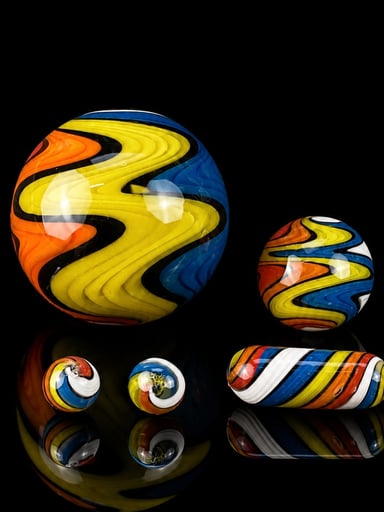 Preview pic of Wig Wag Marble Set – 5 Piece Terp Pearl & Pillar Set