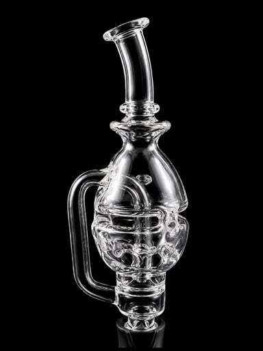 Preview pic of Clear Fab Egg Bubbler Attachment For Puffco Pivot
