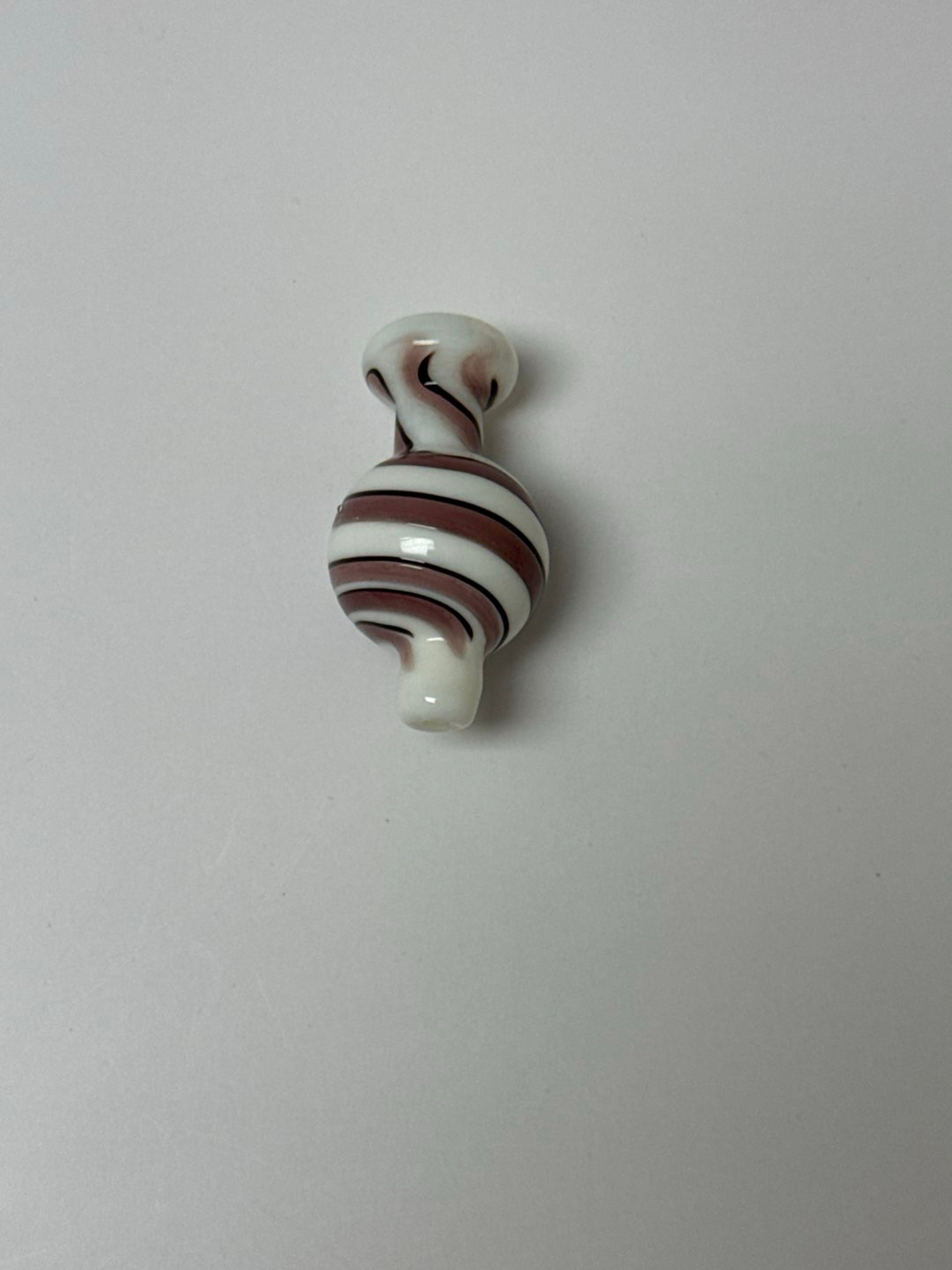 Preview pic of Directional Carp cap, White & Pink Swirls . Clean piece ! Great Beginner’s cap