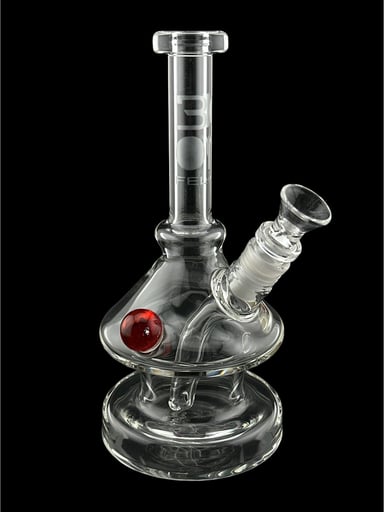 Preview pic of Brand New Boom Mini Hourglass Beaker Fixed With Red Marble