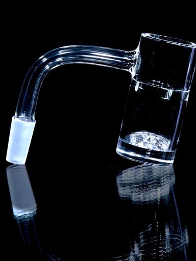 Preview pic of Black Market Glass - 25mm V2 Globstopper Auto-spinning Blender w/ 6mm thick base & Included Banger Flake - 10mm/90° Joint