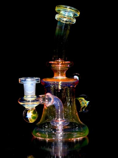Preview pic of Josh Kaliber - Fully-worked Fumed Banger Hanger w/ Fume Marble attachments - 10mm Female