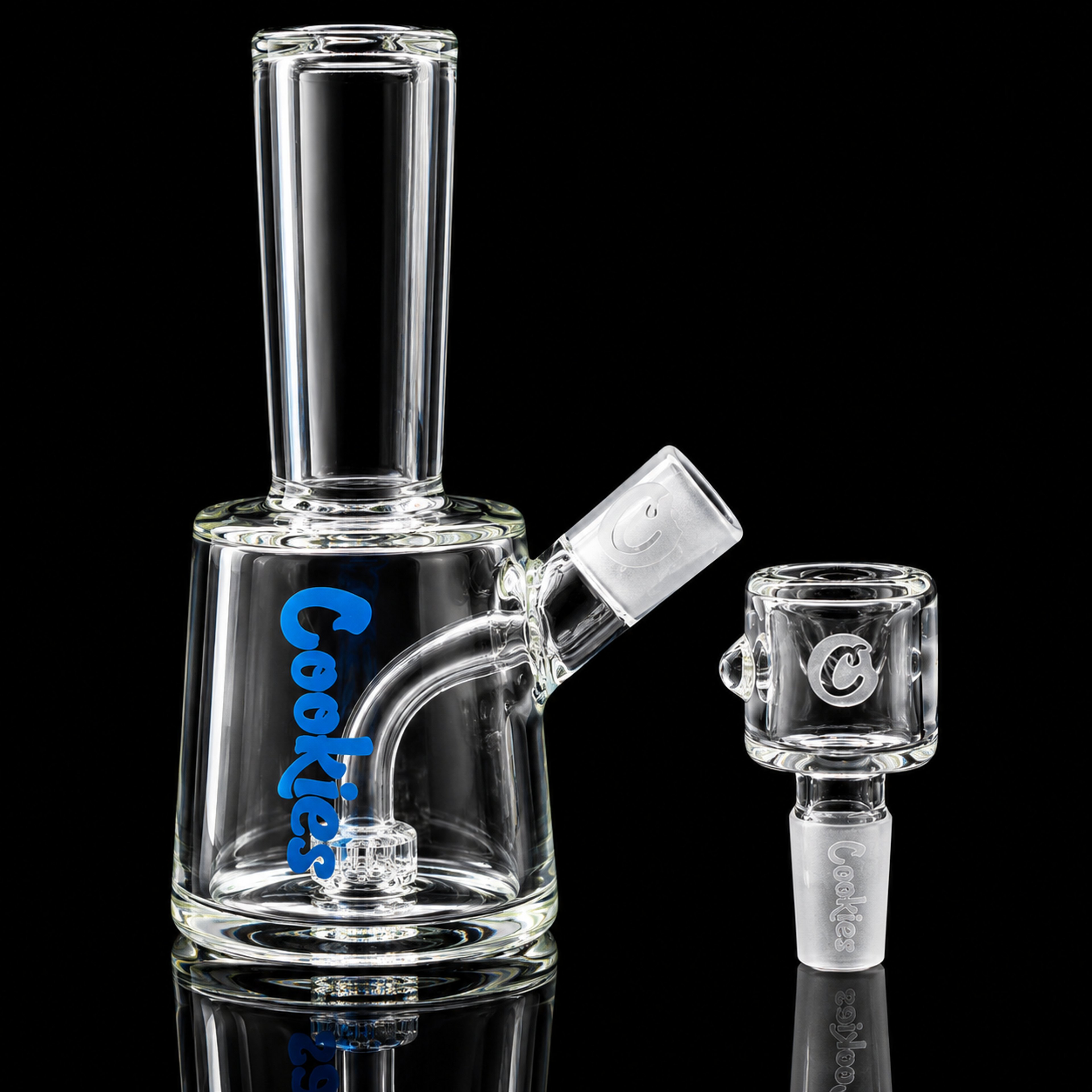 Mini 8” Clear Cookies Beaker Bong image 0