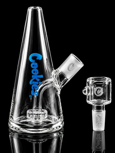 Preview pic of Cone Design 8” Cookies Beaker Bong