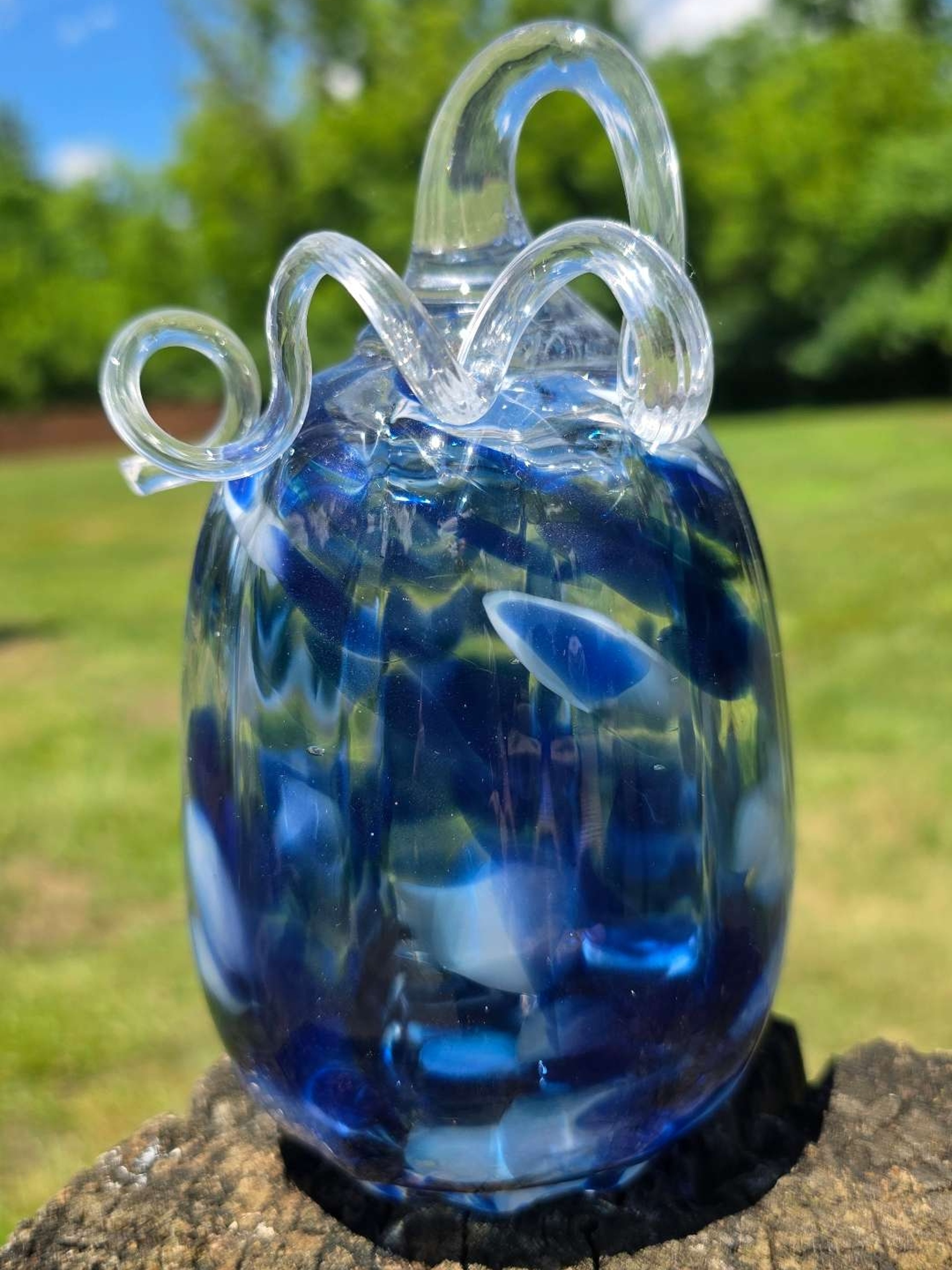 Preview pic of Sparkle blue tall pumpkin