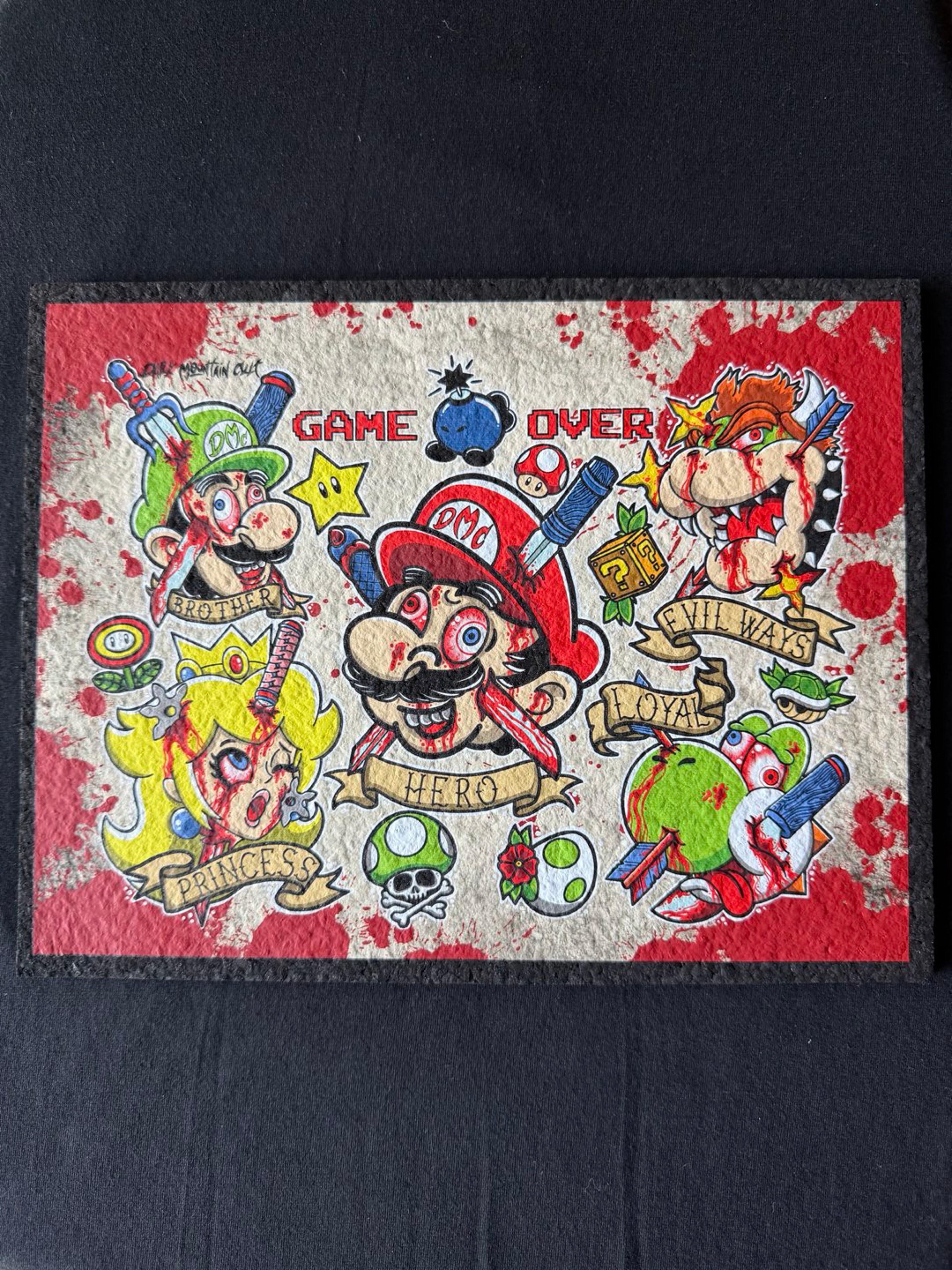 Preview pic of “Game Over” LE 7/15 Moodmat 🍄🩸