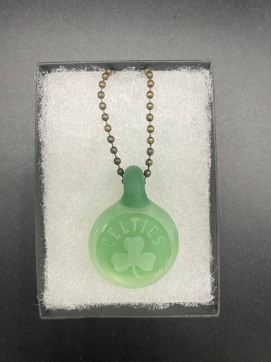 Preview pic of Coop Scoop Glass sandblasted pendant