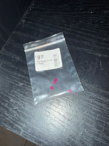 Preview pic of 4 3mm ruby pearls
