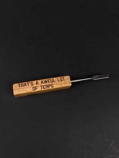 Preview pic of AWFUL LOT OF TERPS Premium Wood Dab Tool