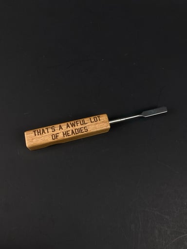 Preview pic of AWFUL LOT OF HEADIES Premium Wood Dab Tool