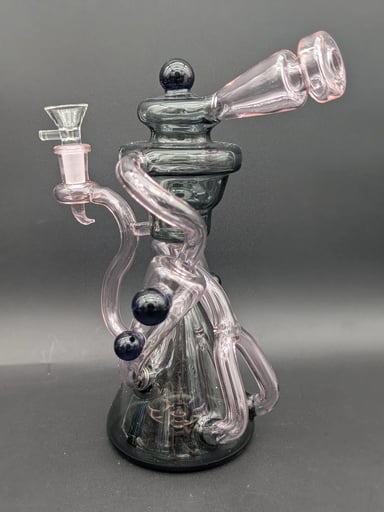 Preview pic of 9" MULTI SLIT DUAL RECYCLER BONG