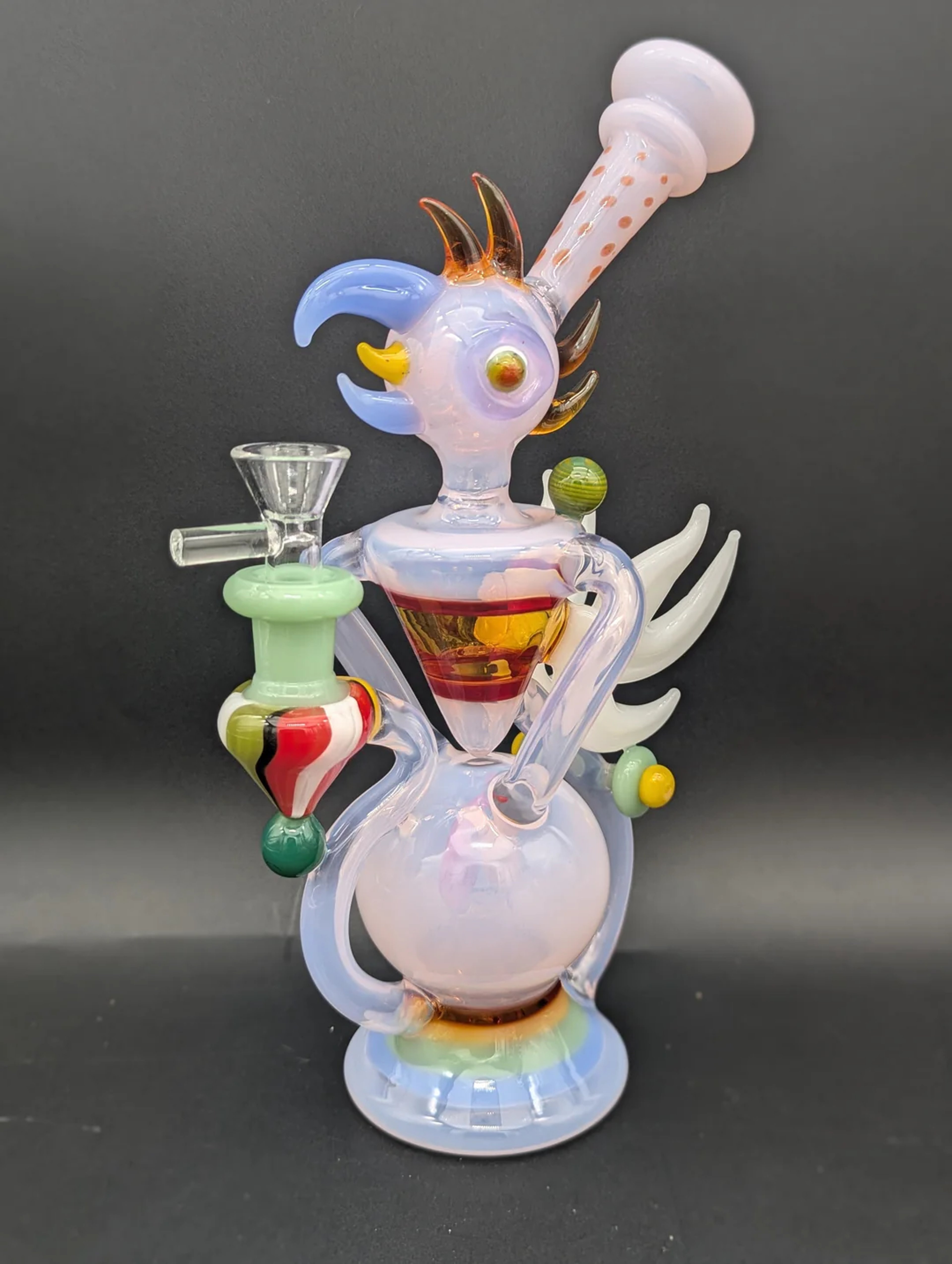 Preview pic of 10" TOUCAN RECYCLER BONG
