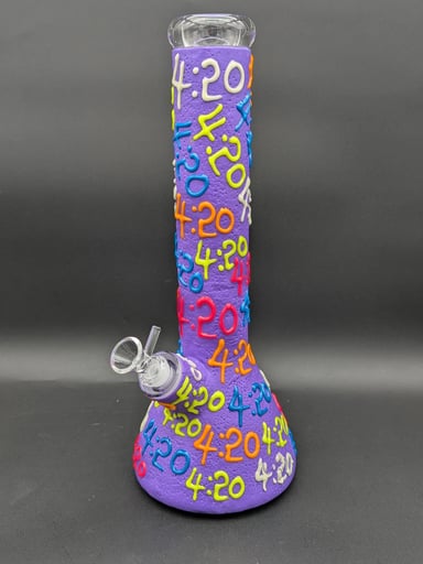 Preview pic of 14" 3D GLOW IN THE DARK 420 BONG