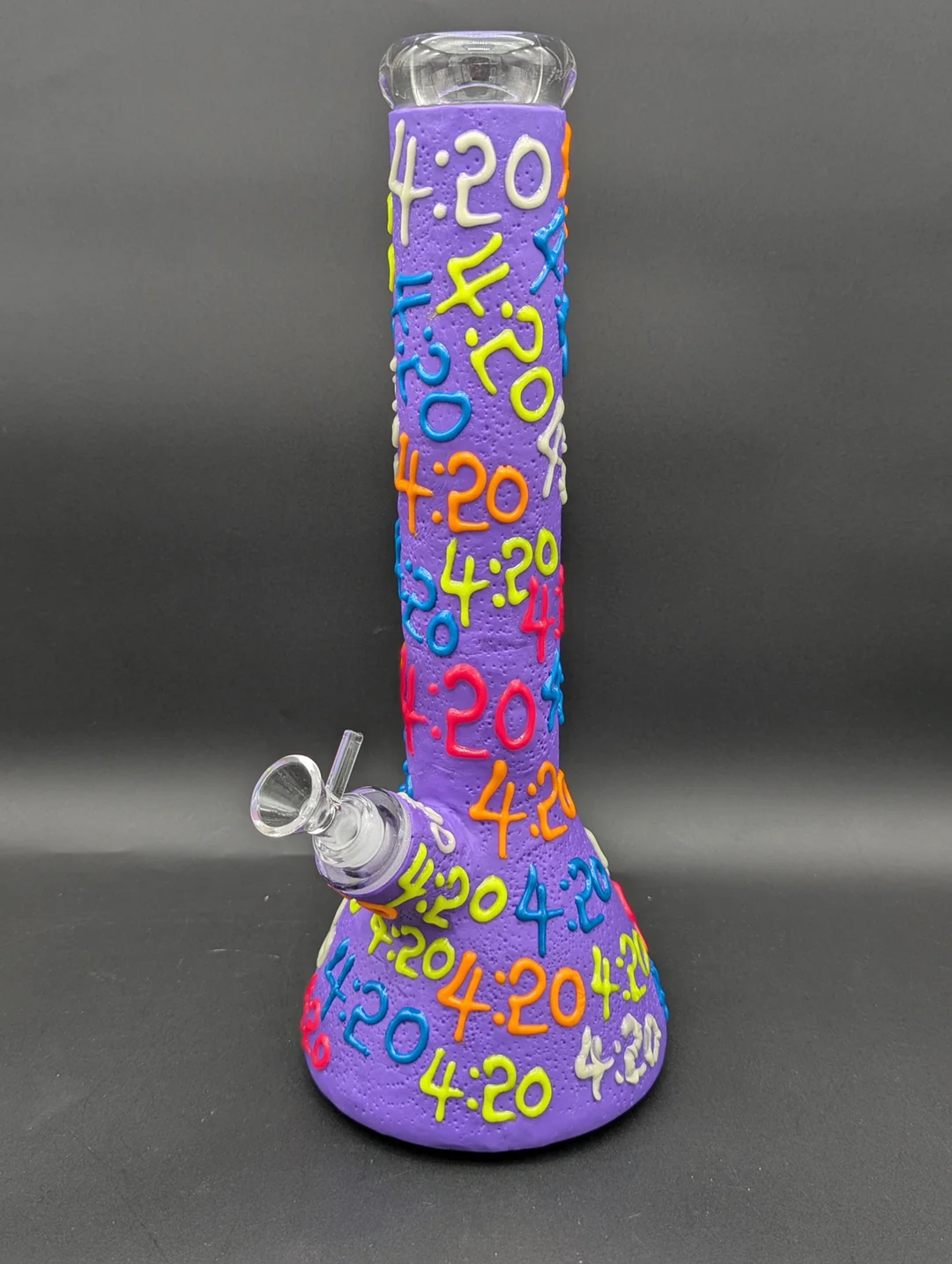 Preview pic of 14" 3D GLOW IN THE DARK 420 BONG