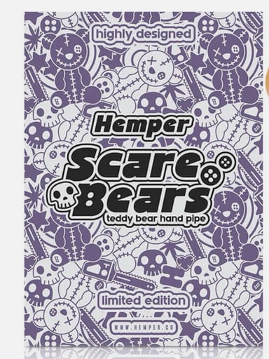 Preview pic of HEMPER Scare Bears Teddy Bear Hand Pipe