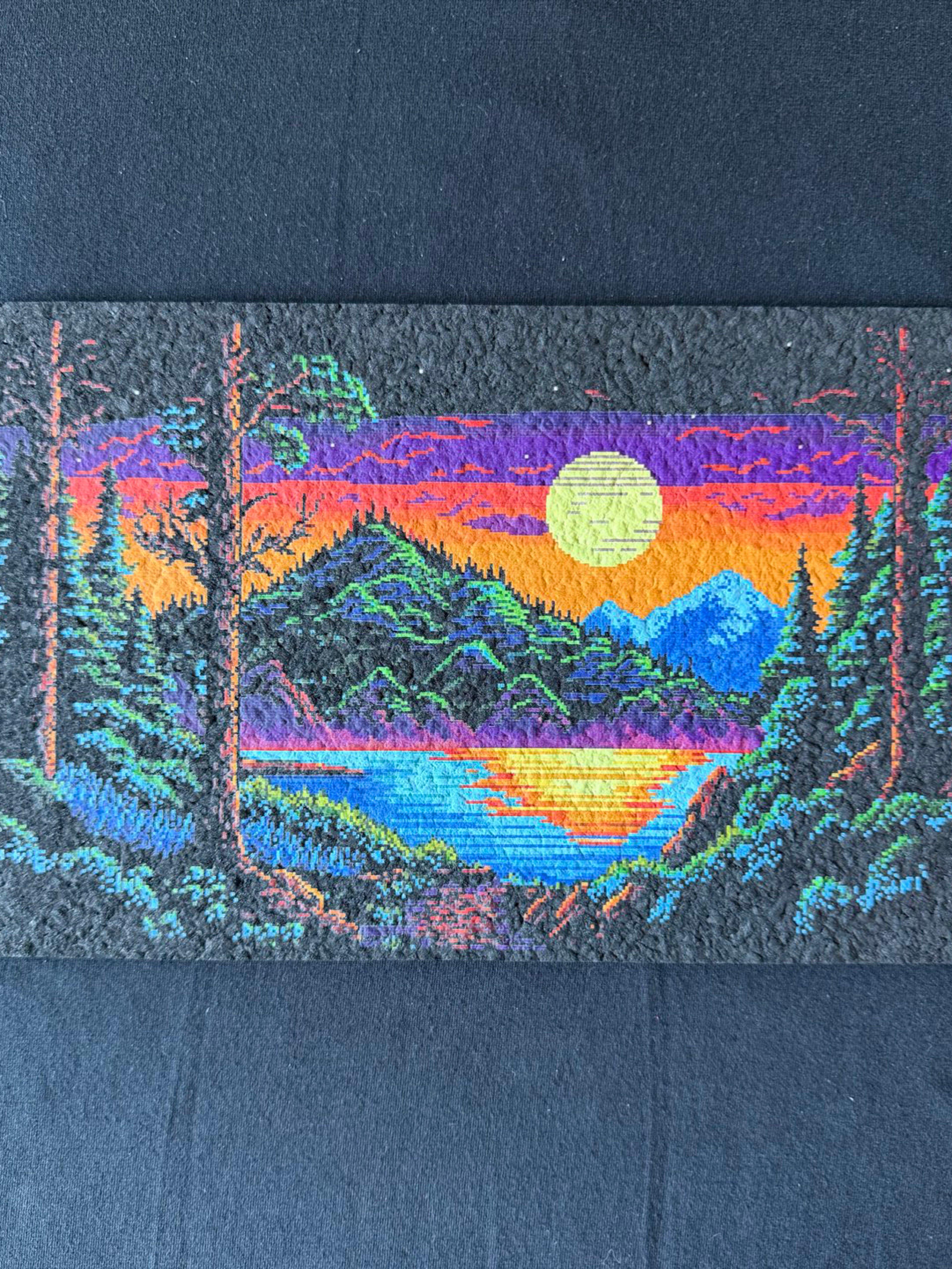 Preview pic of Retro 8-bit Mountain Scene Moodmat
