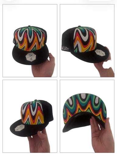 Preview pic of Handpainted grassroots snapback
