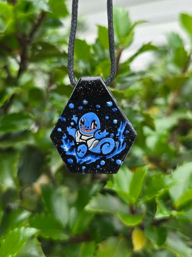 Preview pic of Squirtle Pokemon Layered Glow Pendant