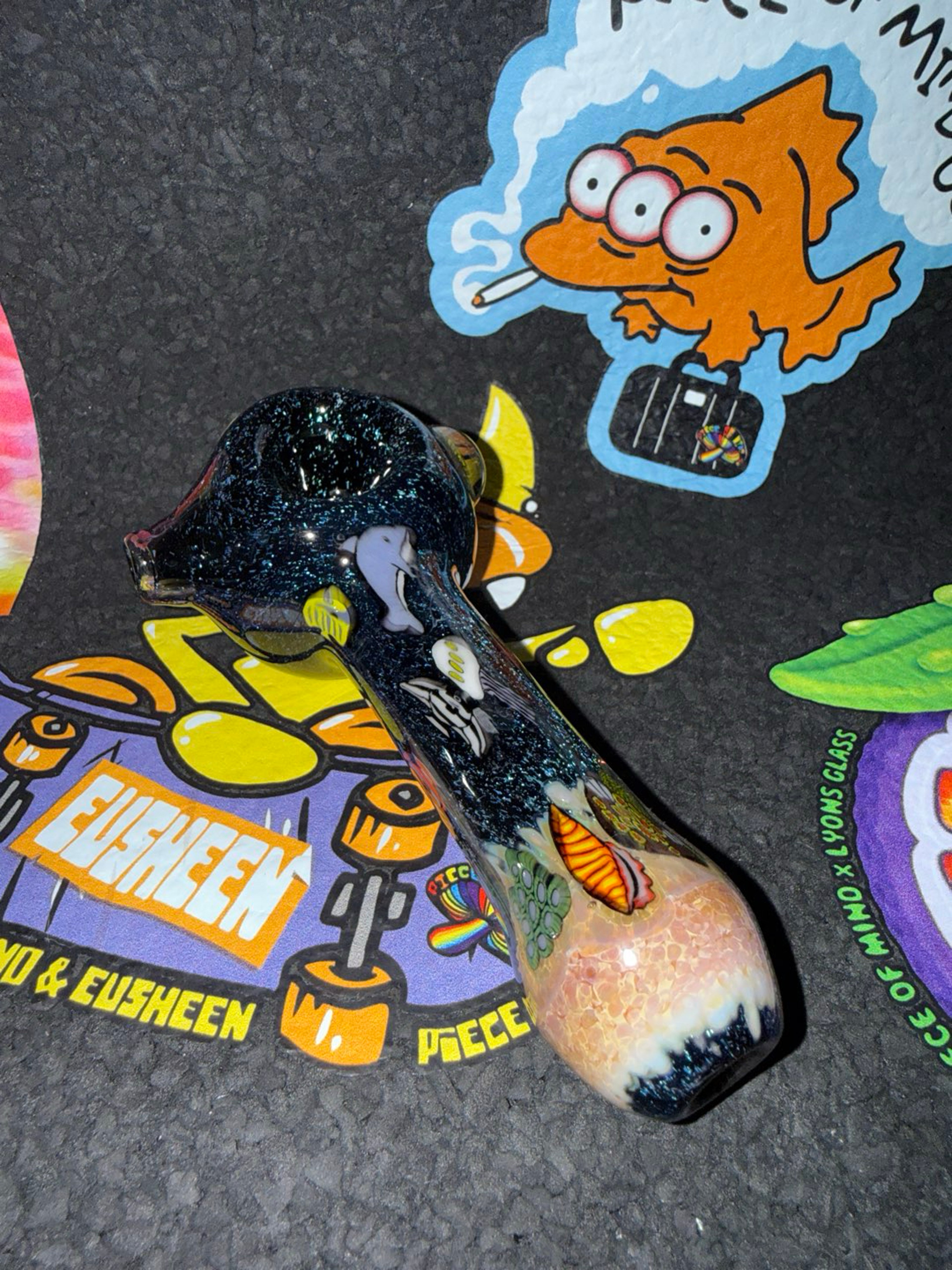 Preview pic of Dave Strobel Spoon Pipe Seascape Millies 🦀🐙🪸🐚🐬🐠