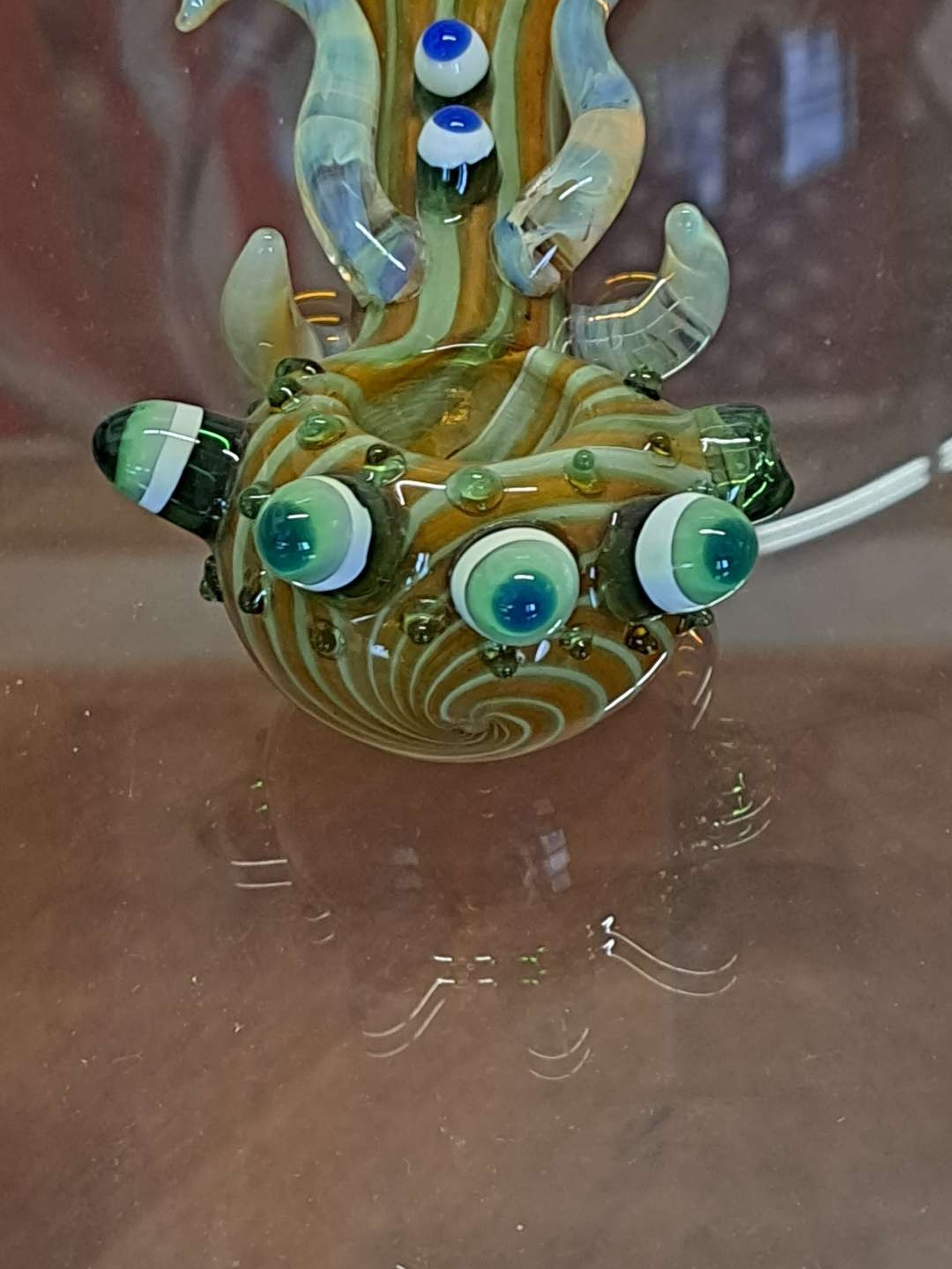 Preview pic of Greens and Chameleon Glass Heavy Hand Pipe