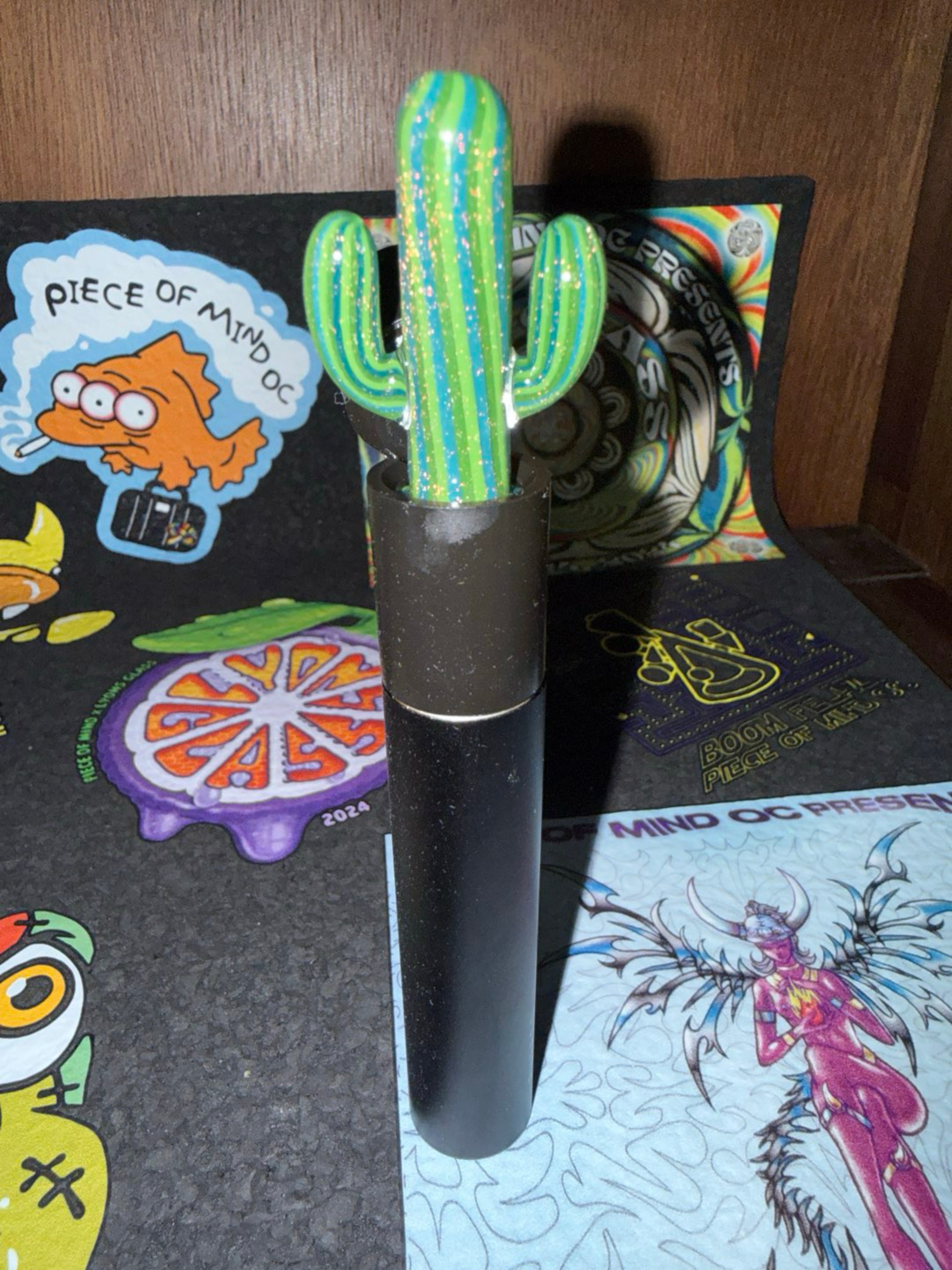 Preview pic of PuffCo Pivot with Cactus Glass Attachment