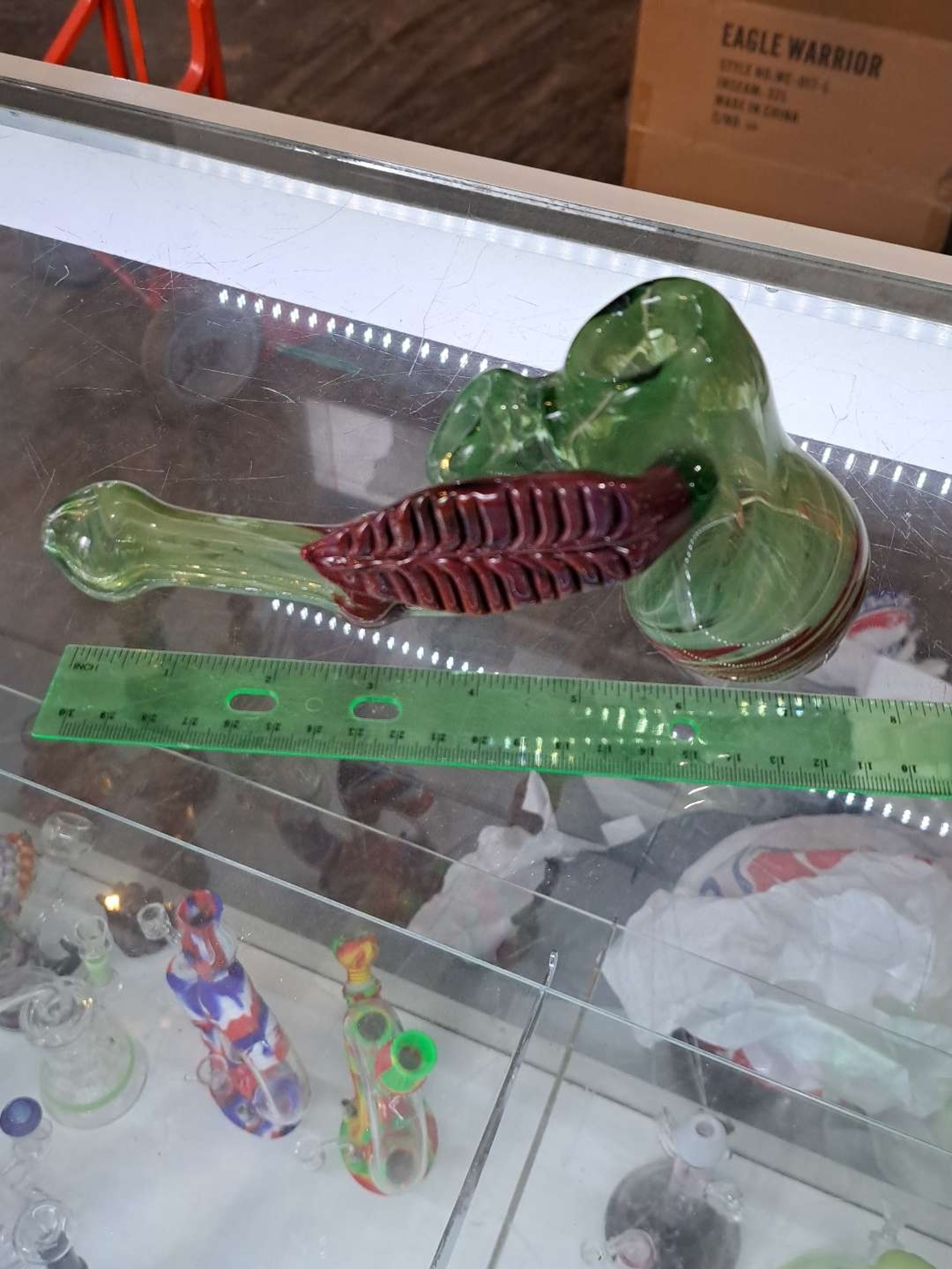 Preview pic of Green Leaf Hammer Bubbler