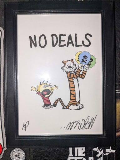 Preview pic of Wookerson Artist Proof "No Deals"