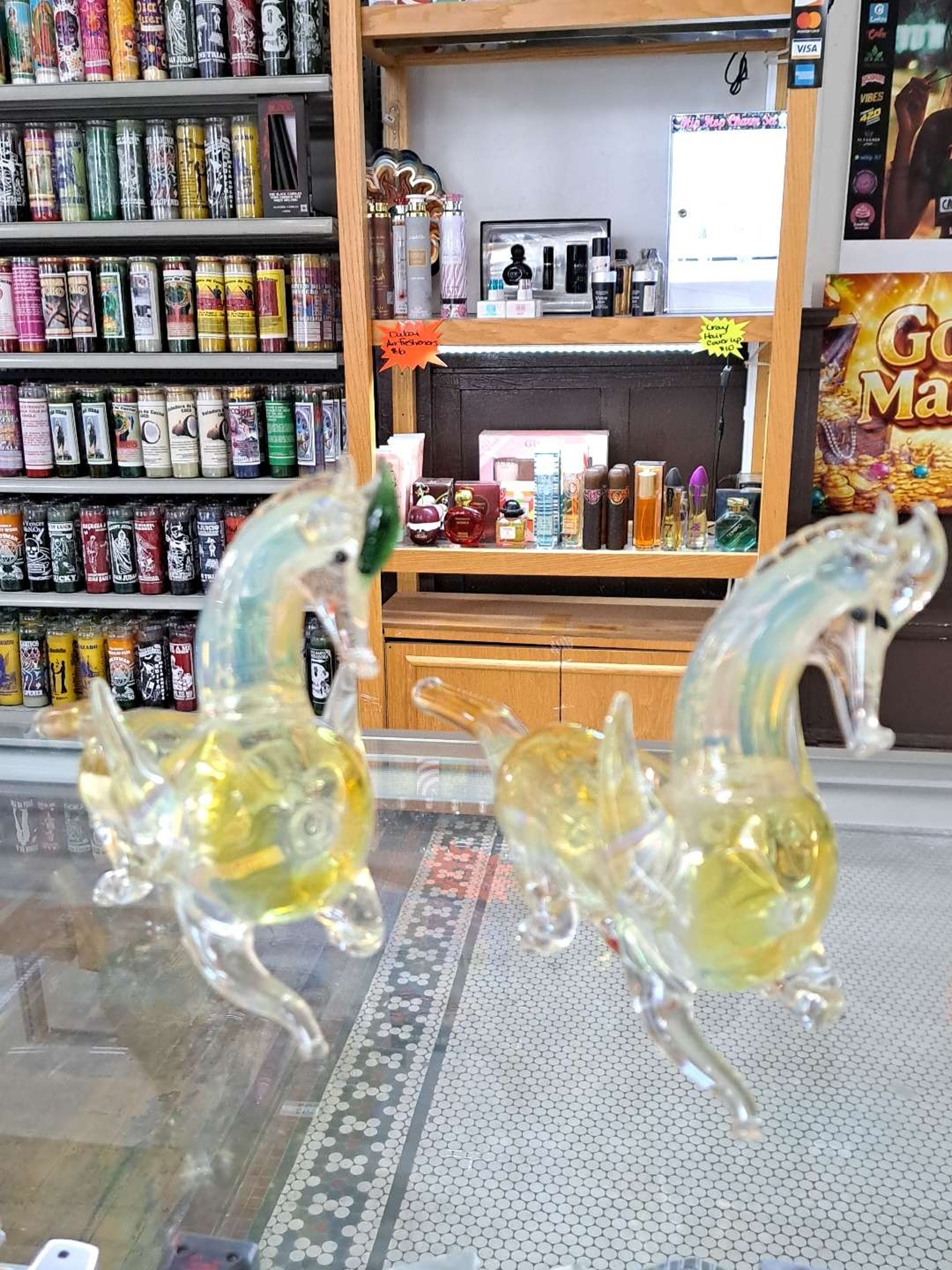 Preview pic of Hand Blown Pegasus Beautiful Chameleon Glass