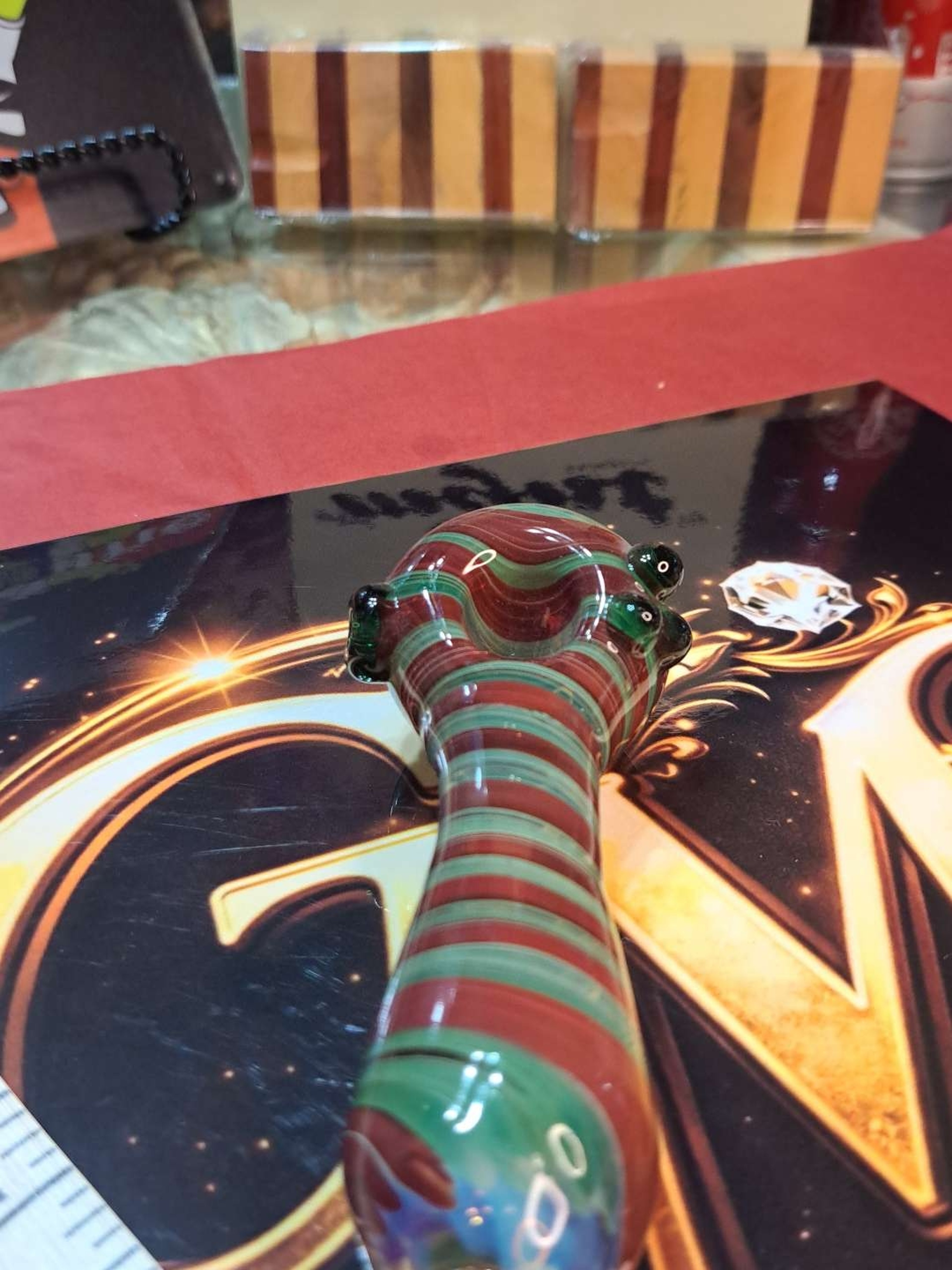 Preview pic of The Freddy Kruger Burgundy and Green