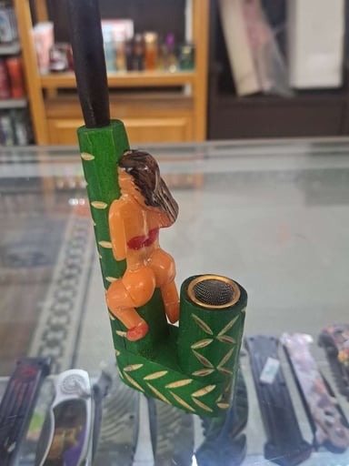 Preview pic of Bikini Girl Random Colors and Styles Wooden Pipe