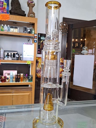 Preview pic of Beautiful Amber 18" Water Pipe Bowl or Banger