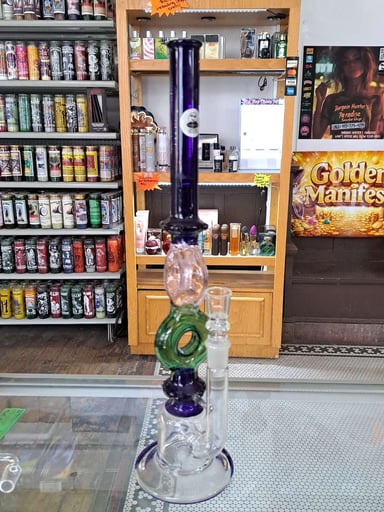 Preview pic of Blue Pink Green O's 18" Bong Bowl or Banger you choose