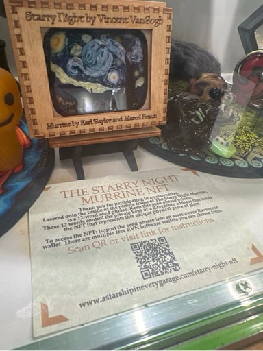 Preview pic of NO Reserve PROJECT 33 - "THE STARRY NIGHT" (V1R1P-10) FRAMED MURRINE IMAGE 2022