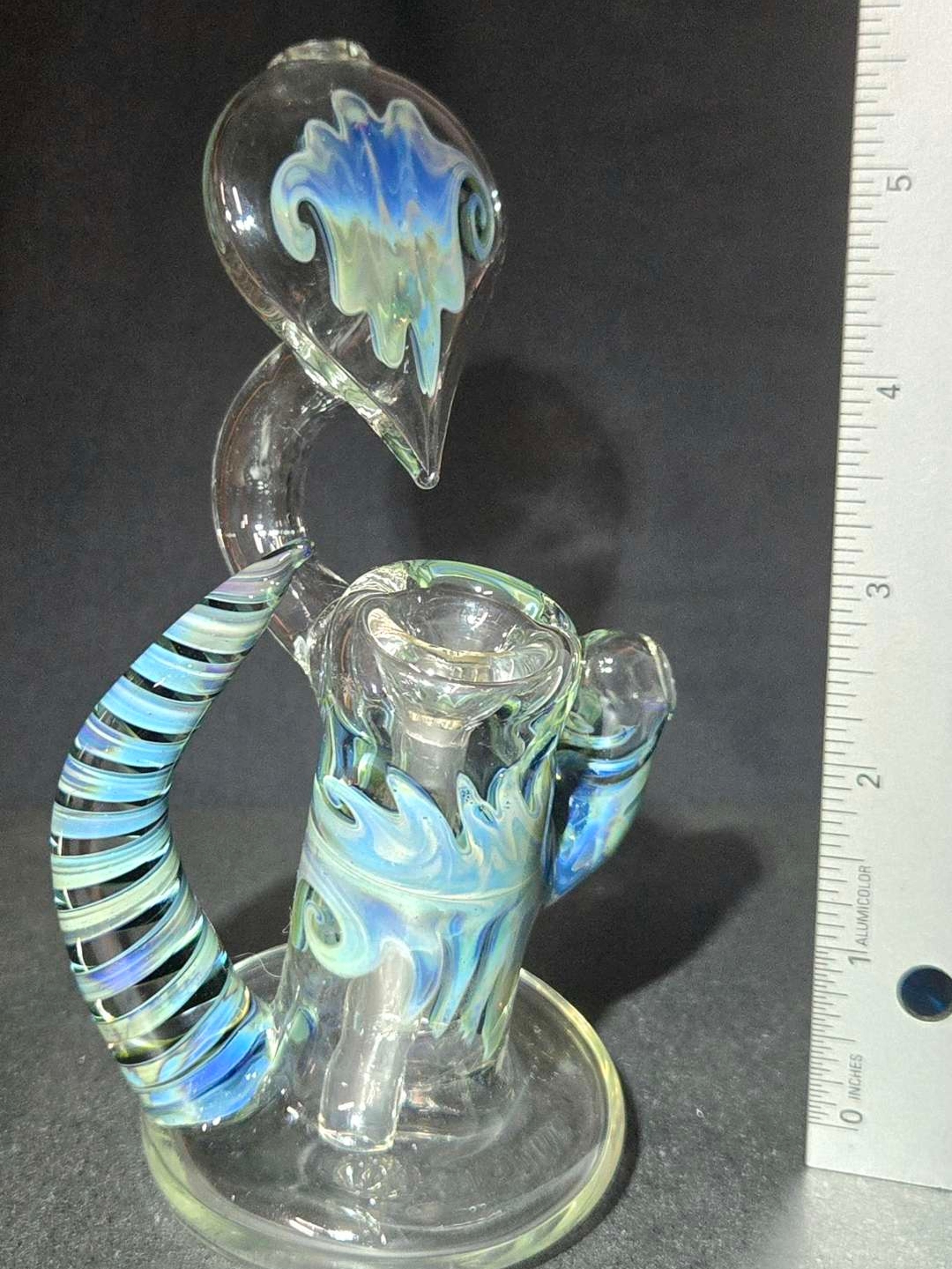 Small Squat Push Bubbler image 0