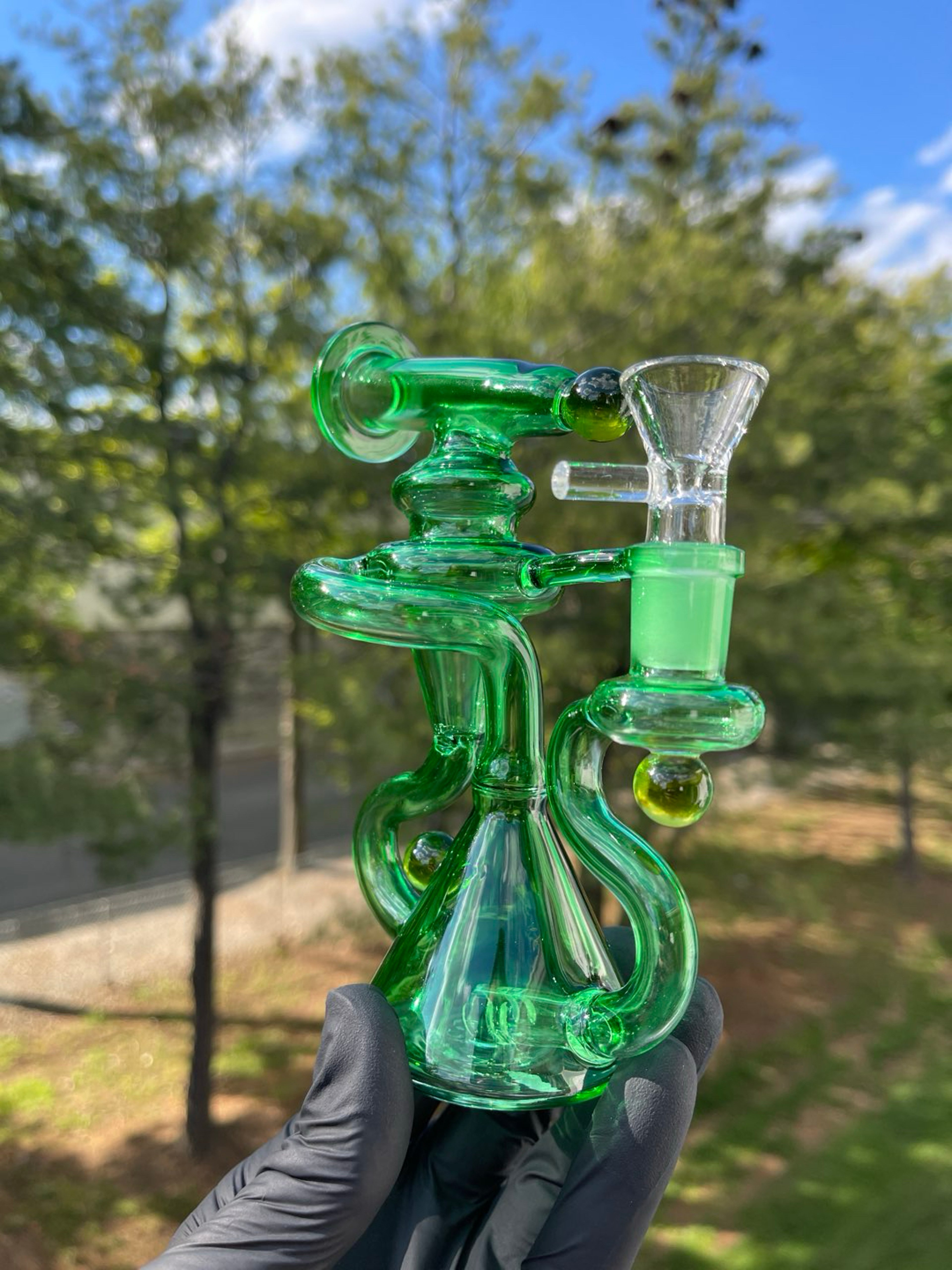 Preview pic of 6” Recycler w/Flower Bowl