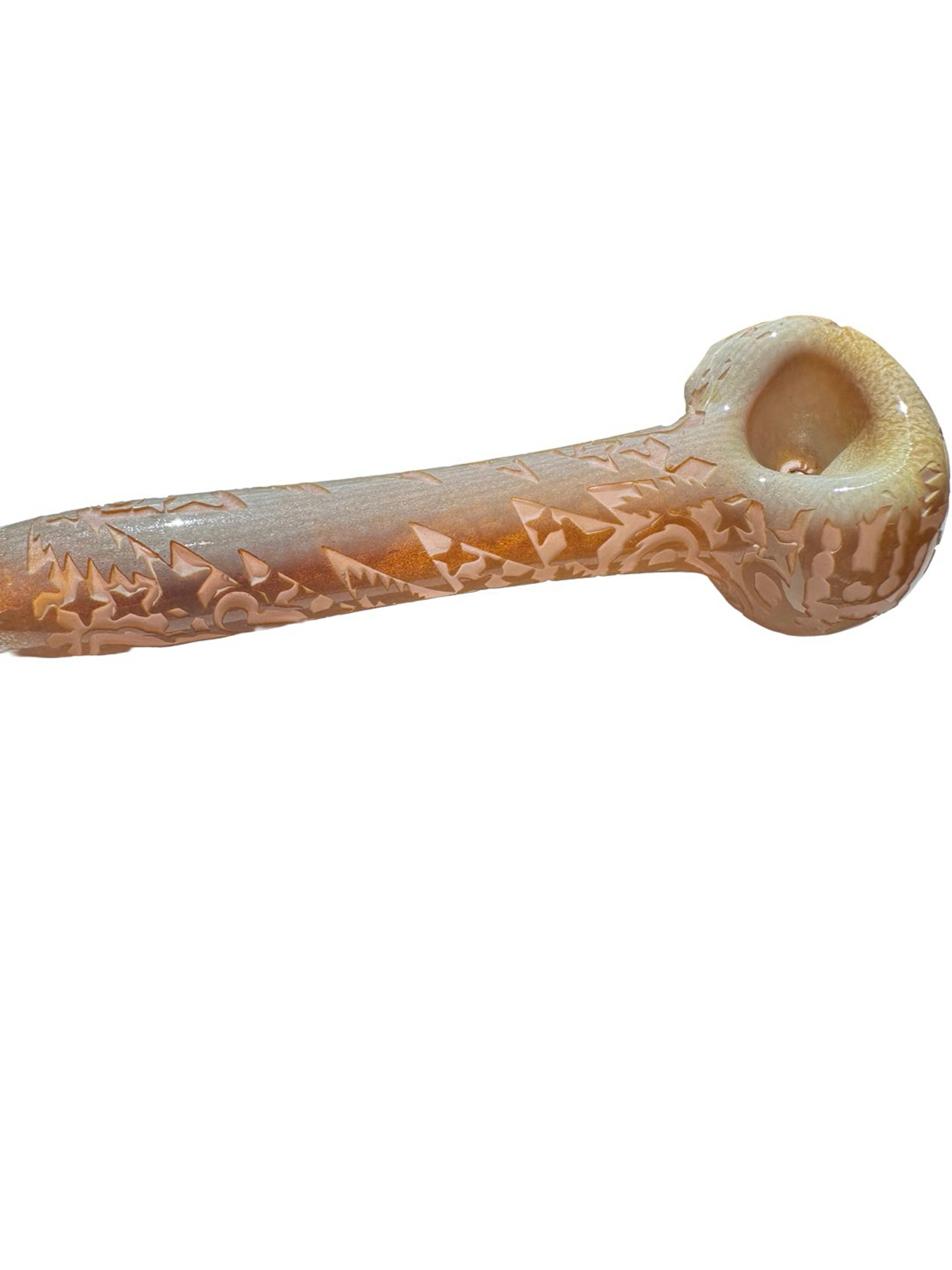 Preview pic of Grateful Dead Inspired Hand-Carved Glass Pipe