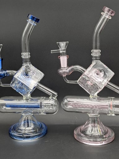 Preview pic of INCEPTION CUBE WATER PIPE - 10.5" | 14MM