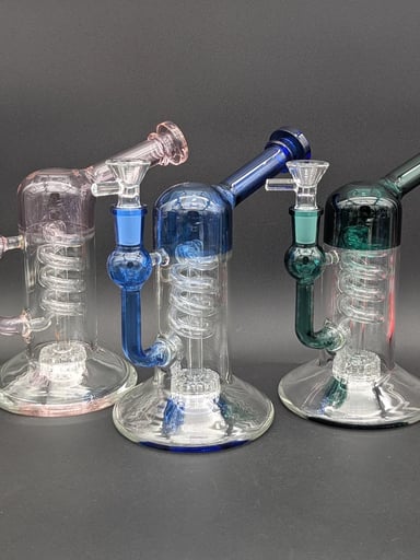 Preview pic of 7" MATRIX COIL BENT NECK WATER PIPE