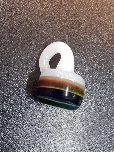 Preview pic of Working Man Glass Bottle pendant