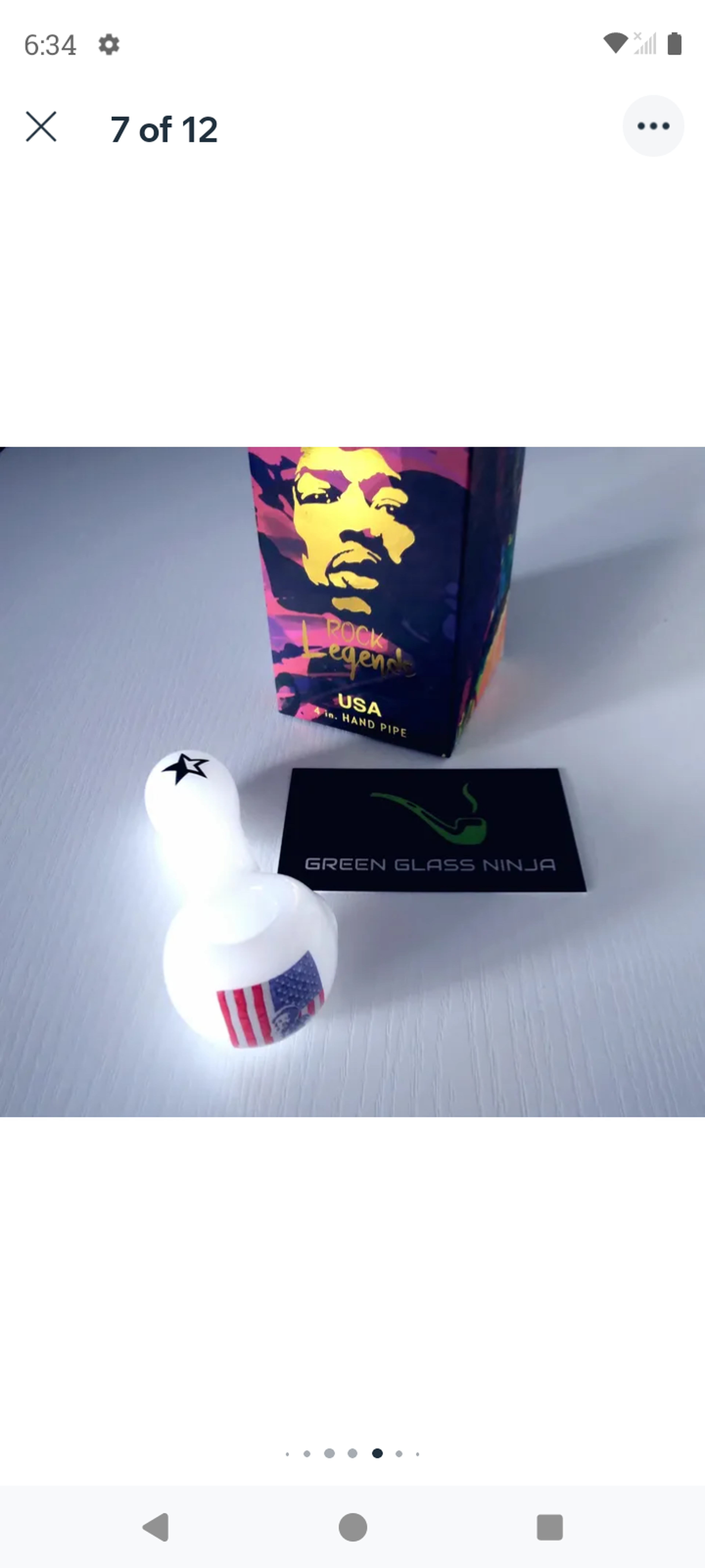 Jimi USA Rock Legends Hand Pipe image 0