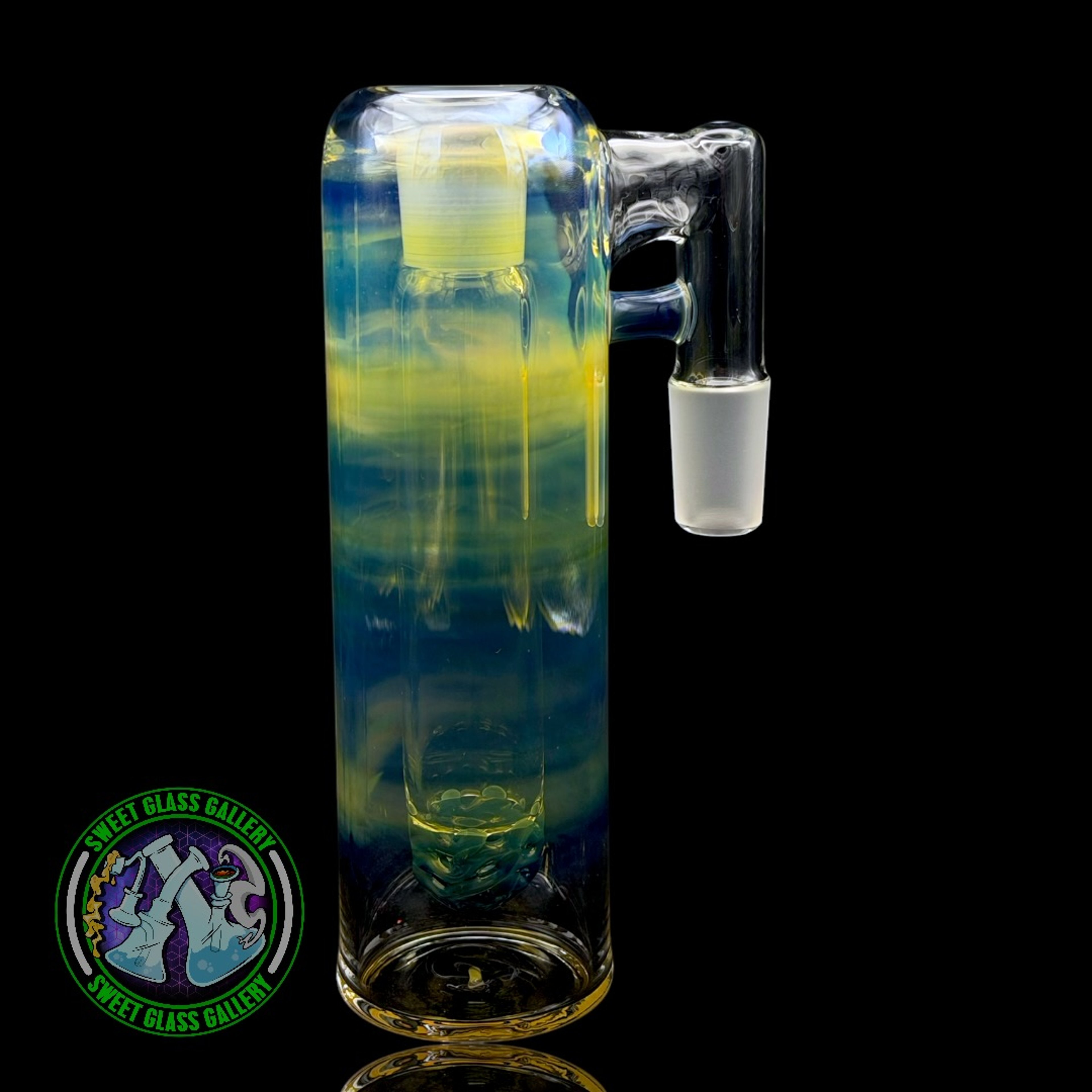 Fluid Glass - Ash Catcher #19 - 18mm Blue Amber Purple image 0