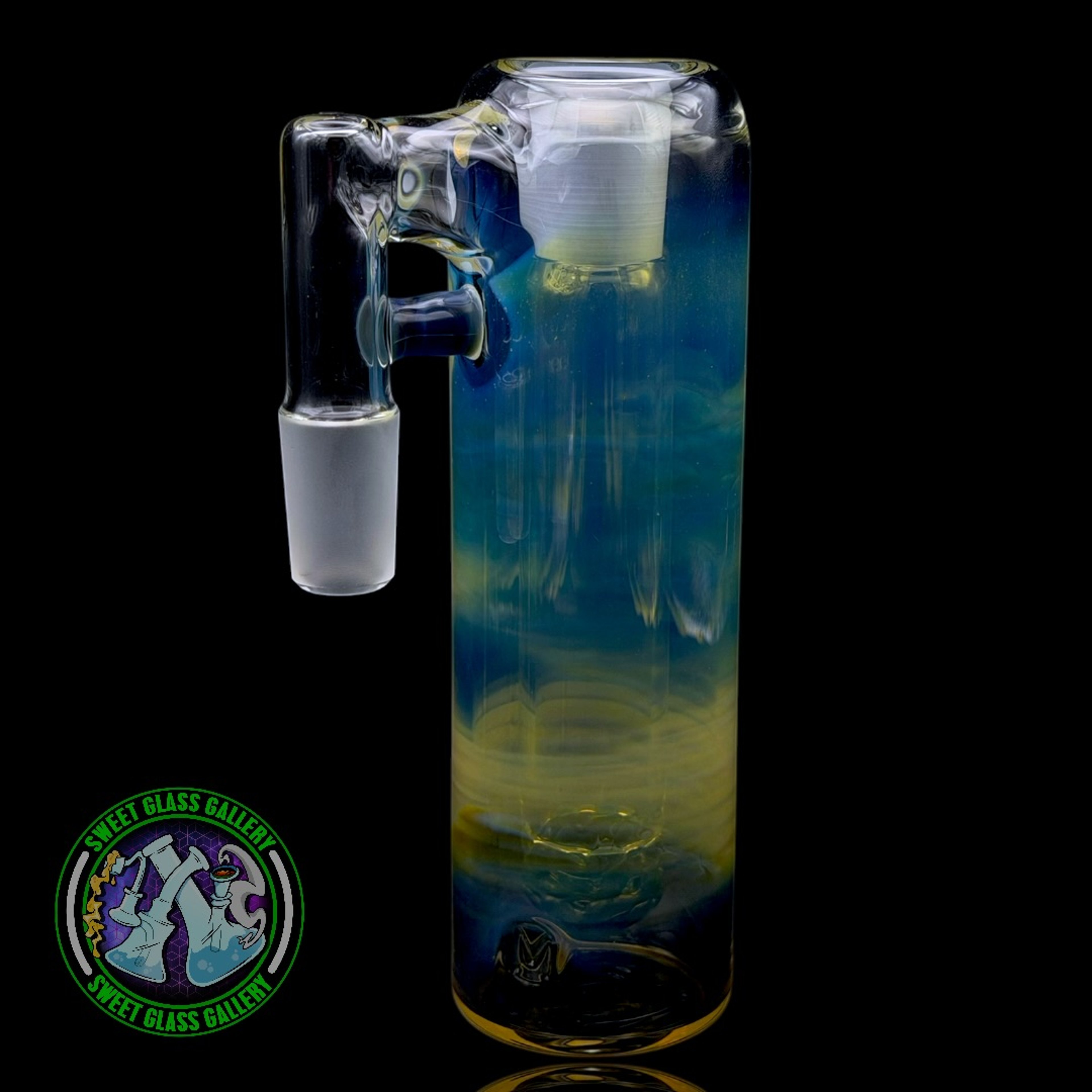 Fluid Glass - Ash Catcher #20 - 18mm Blue Amber Purple image 0